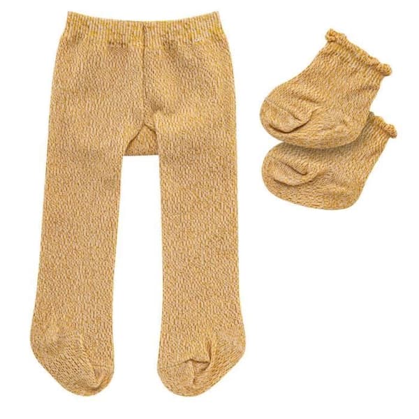 Heless strumpbyxor och dockstrumpor i polyester guld 35-45 cm