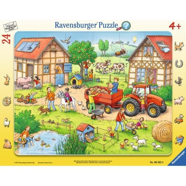 Pussel 24 bitar Jigsaw Frame - Farmen