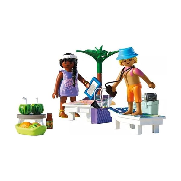 Leksak - PLAYMOBIL - 71908 - Semesterpar - Strand - Solstolar