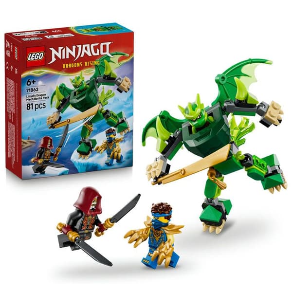 LEGO NINJAGO 71862 Stridsset: Lloyds Drakrobot - Ninja Spel 6 år - Present