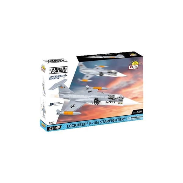 COBI -5907 LOCKHEED F-104 STARFIGHTER - BYGGSET - GRÅ