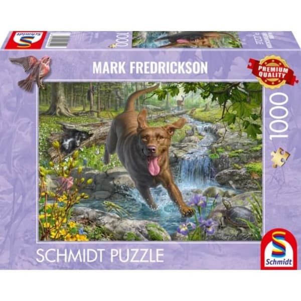 Pussel - SCHMIDT - Labrador retriever - 1000 bitar - 69.3 x 49.3 cm - Djur