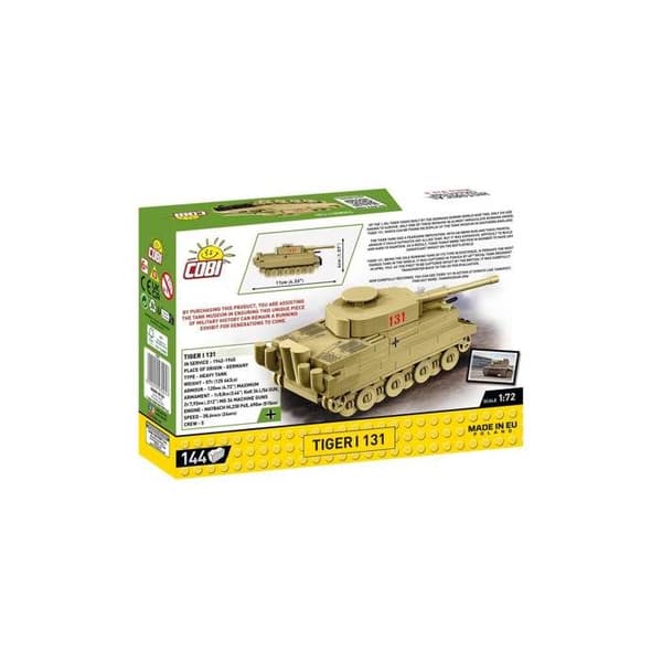 Maquette - COBI - TIGER I 131 - 500 bitar - Plast - Självmontering
