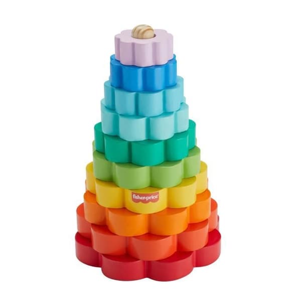 Fisher-Price-Ring Stacker med 10 träbitar HXT77