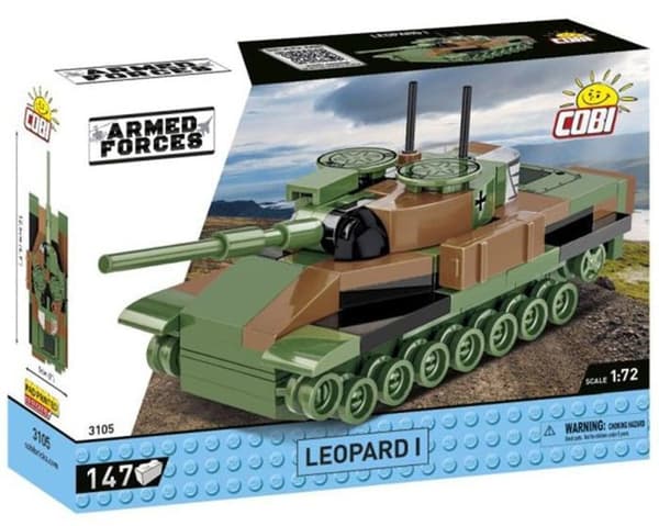 Maquette - COBI - 3105 - Leopard I - 147 element - 1:72 - Grön