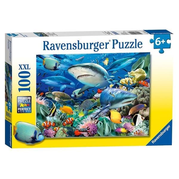 100 bitars pussel XXL-bitar - Shark