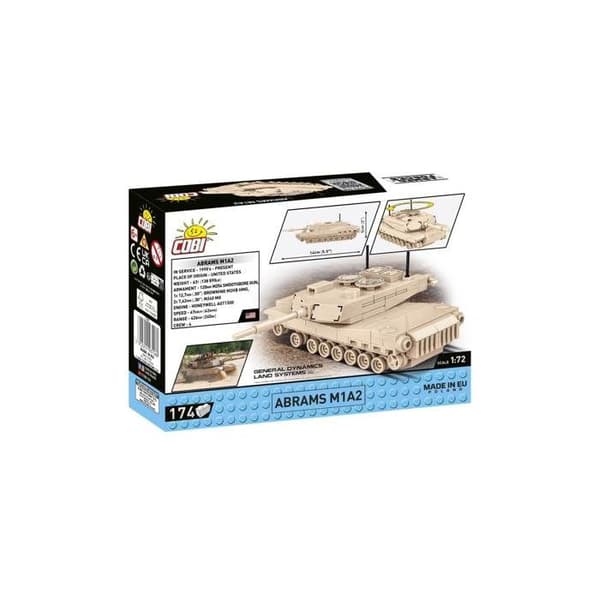 Modell - COBI - Abrams M1A2 - 1:72 - 174 delar - Beige