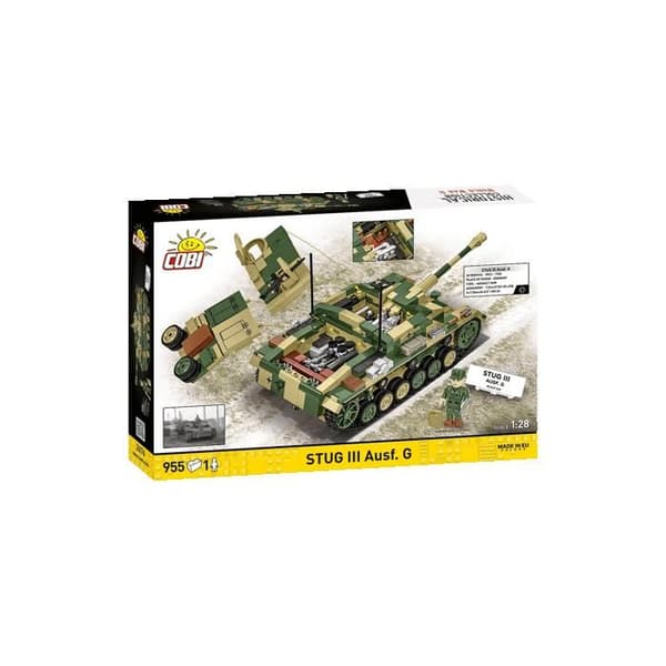COBI 2676 - STUG III AUSF. G - BYGGSET - GRÖN