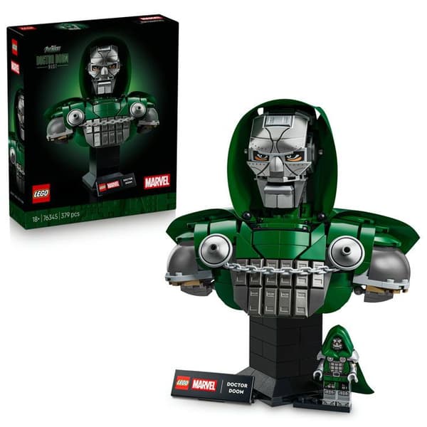 LEGO Marvel 76345 Doktor Doom Bust - Byggsats för Vuxna - Samlarpresent