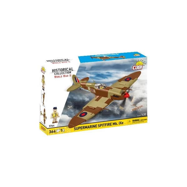 COBI 5764 - FLYGPLAN SUPERMARINE SPITFIRE Mk. IXe - BYGGSATS - BRUN