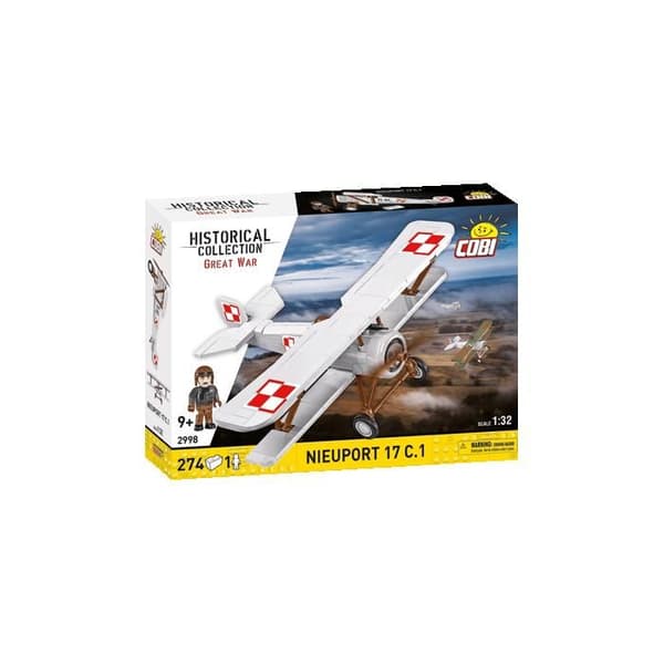 COBI 2998 NIEUPORT 17 C.1 - FLYGPLAN - BYGGSET - VIT