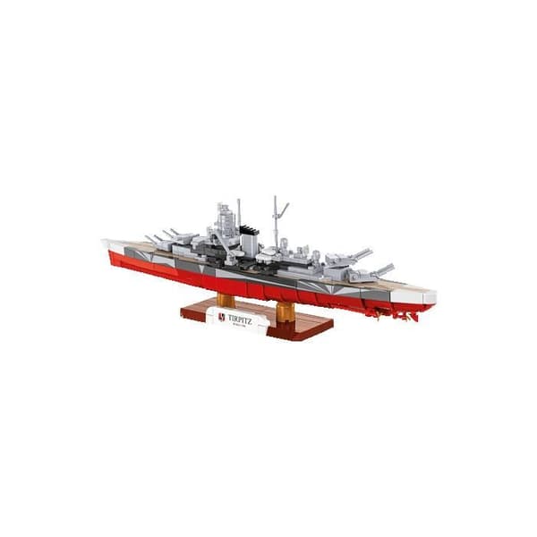COBI 4853 - SLAGSKEPPET TIRPITZ - BYGGLEK - RÖD OCH GRÅ