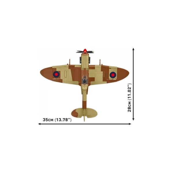 COBI 5764 - FLYGPLAN SUPERMARINE SPITFIRE Mk. IXe - BYGGSATS - BRUN