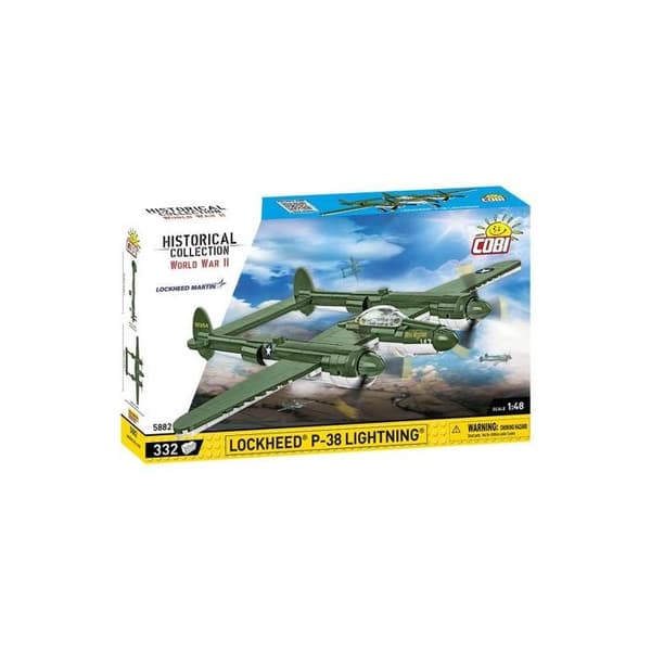 Modell - COBI - Lockheed P-38 Lightning - 332 delar - Att montera själv - Blandet