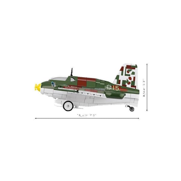 COBI 5766 - FLYGPLAN MESSERSCHMITT ME 163B KOMET - BYGGSET - GRÖN OCH BRUN