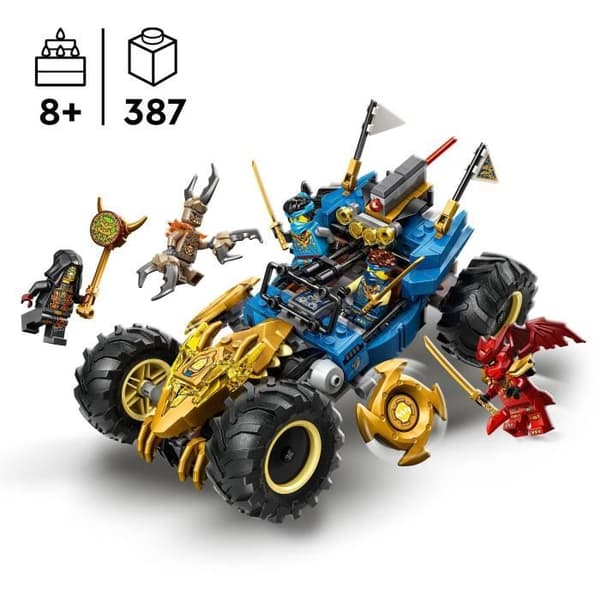 LEGO NINJAGO 71856 Jays Transformabla Bil - Byggset 8 år - Present