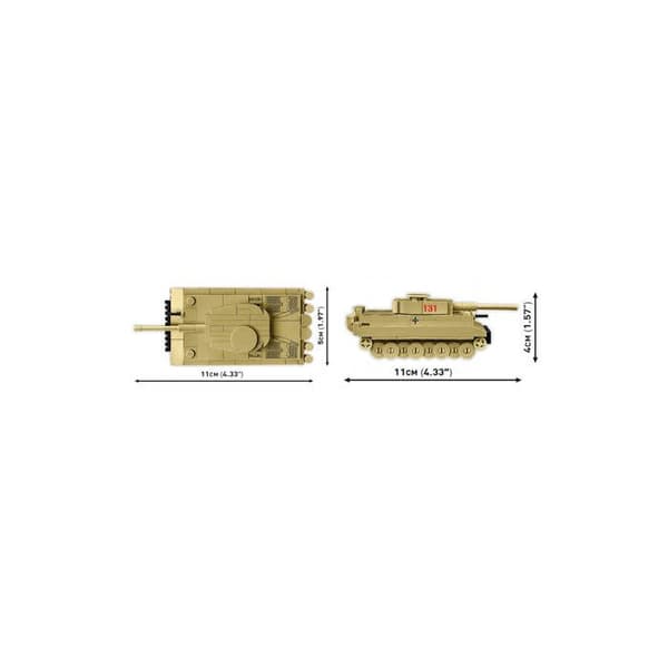 Maquette - COBI - TIGER I 131 - 500 bitar - Plast - Självmontering