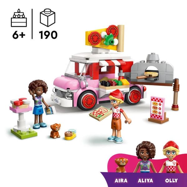 LEGO Friends 42694 Pizzabil - Byggset från 6 år - Rollspel - Present
