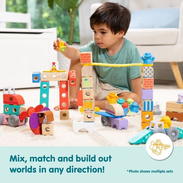 "Gårdens Vänner - 16 Delar - Blockerbara - Melissa & Doug - SPINMASTER - Från 2 År"