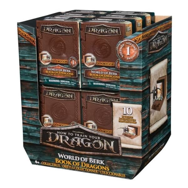 Mini-figur drake Spin Master Bok om drakar slumpmässig