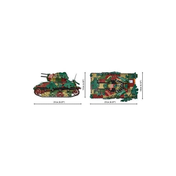 Modell - COBI - FLAKPANZER IV WIRBELWIND - Plast - Grå - 8 år och uppåt