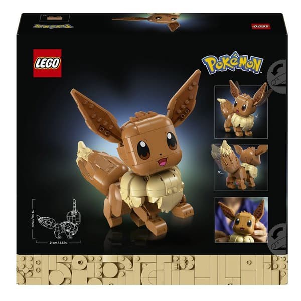 LEGO Pokémon 72151 Eevee - Samlarbyggsats för vuxna - Gamingpresentidé