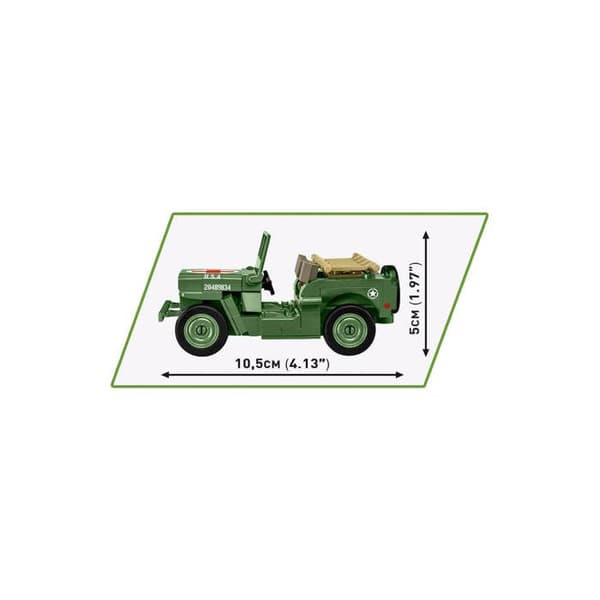 Modell - COBI - Willys MB - 300 delar - Plast - Att montera själv