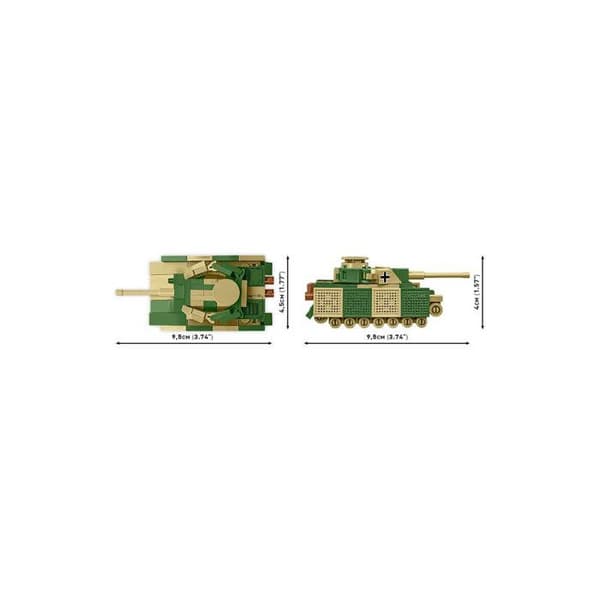 Maquette - COBI - PANZER IV AUSF. J - 128 element - 1:72 - Grön