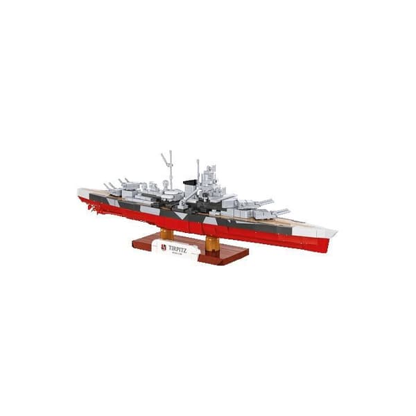 COBI 4853 - SLAGSKEPPET TIRPITZ - BYGGLEK - RÖD OCH GRÅ