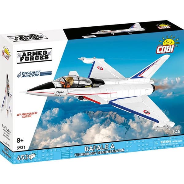 COBI 5931 - RAFALE A TEKNIKDEMONSTRATOR - VIT FLYGPLAN - BYGGSET