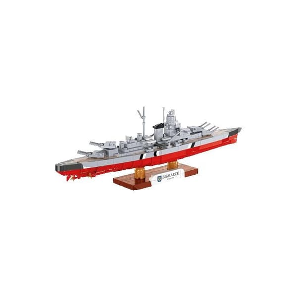 COBI 4854 - SLAGSKEPPET BISMARCK - BYGGLEK - RÖD OCH GRÅ