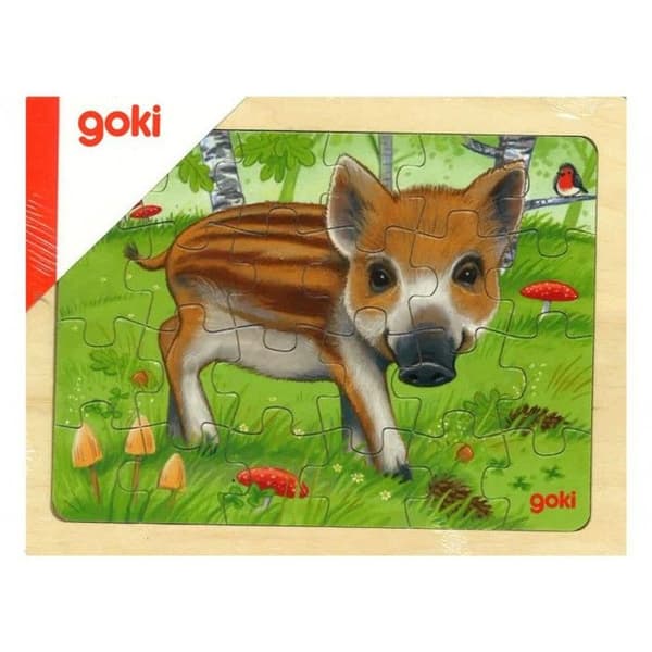 Goki - Set med 5 pussel av skogs djur ( GK-57334 )