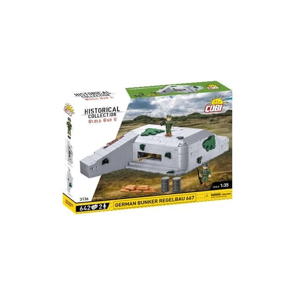Byggset - COBI - Bunker Regelbau 667 - 630 bitar - 2 figurer - Vit