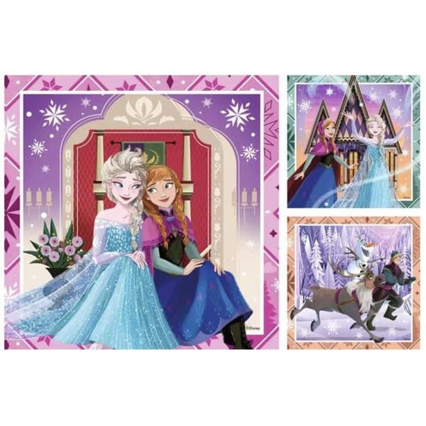 Pussel Barn 3x49 bitar - Disney Frost - Set för alltid