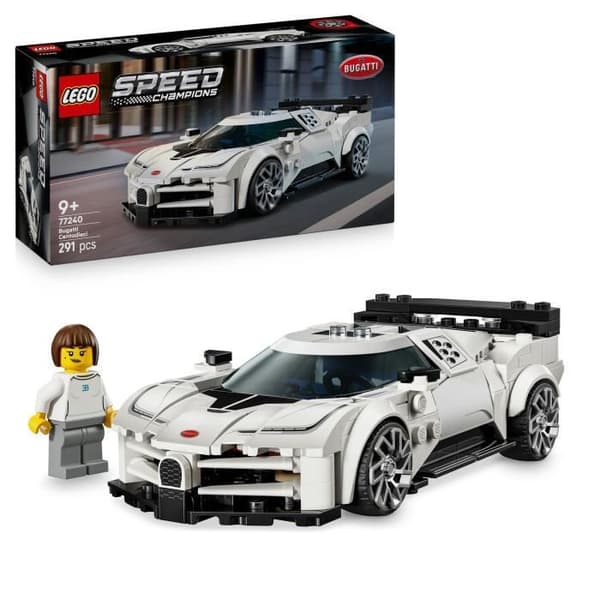 LEGO Speed Champions 77240 Hypercar Bugatti Centodieci - Leksaksbil för barn 9 år