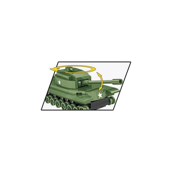 Maquette - COBI - PATTON M48 - 127 element - 1:72 - Grön