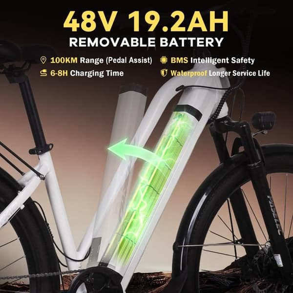 Elcykel - HEDATX - TX10 - låg ram - 250W - räckvidd >100 km