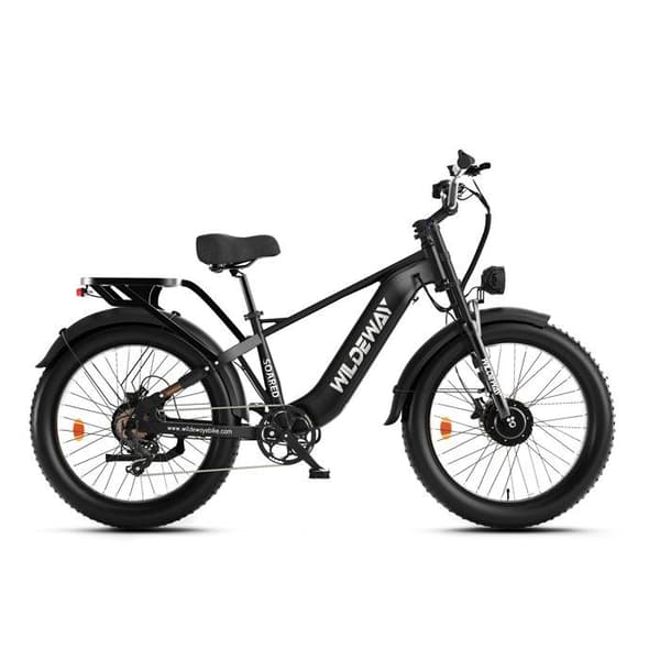 Elcykel til terræn - WILDEWAY - Soared Pro Max - Dobbelt motor 2600W - Moment sensor - Dæk 26×4.0
