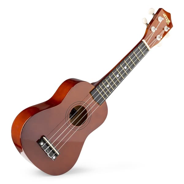 UKEY Ukulele set Soprano 21" Mörk Naturell