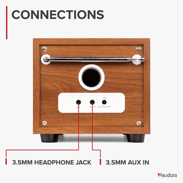Audizio Vieste DAB+ Radio med Subwoofer - Silver
