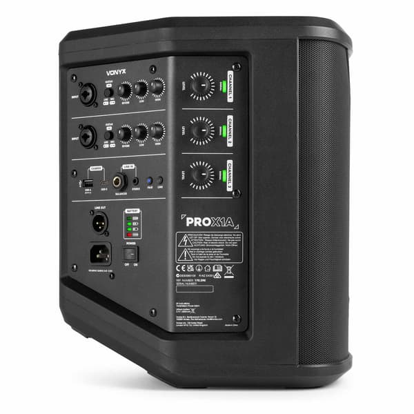 Vonyx PRO X1A batteridriven PA/Bluetooth-högtalare
