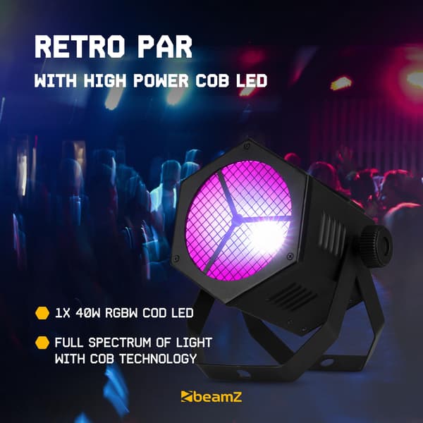 beamZ RB40 Retro COB Par