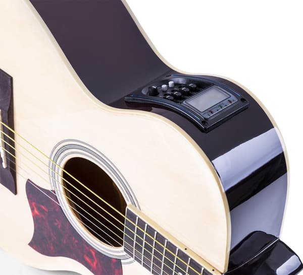 MAXMusic ShowKit Elektrisk gitarr stålsträngar, Naturell
