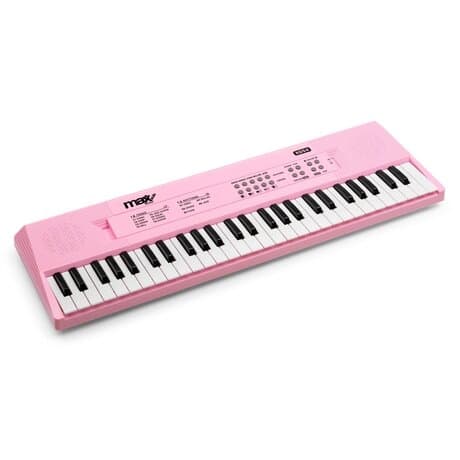 Max KD54 Electronic Keyboard 54-keys med batteri Rosa