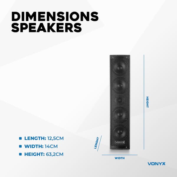 Vonyx VX1080BT Active Speaker Kit 2.2