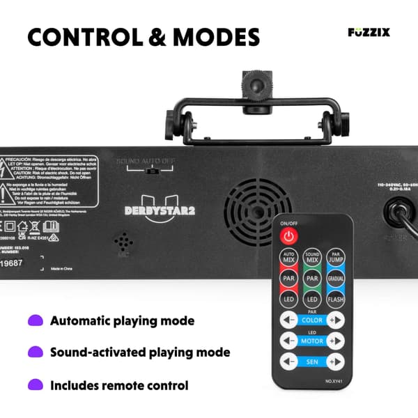 Fuzzix DerbyStar2 LED Party Light Effect