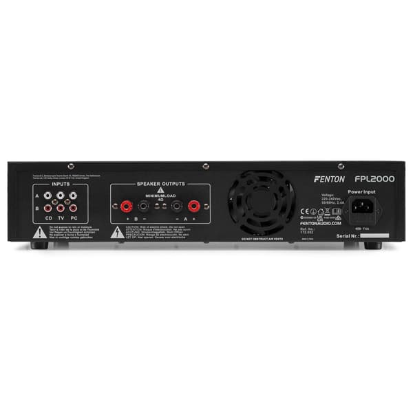 Fenton FPL2000 Digital förstärkare BT MP3 LED EQ