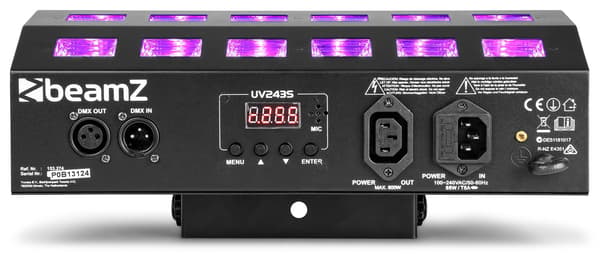 BeamZ Flood24UV 24x3W UV 4 ch, DMX,