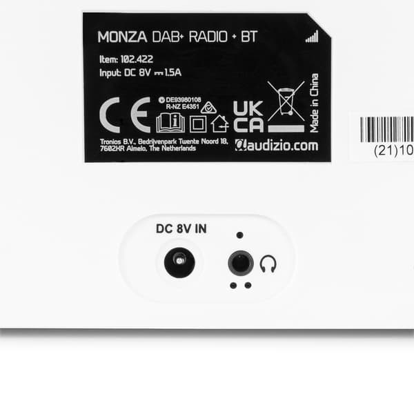 Monza Dab+ stereo radio vit