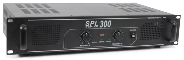 SPL300 Slutsteg 2x150W Peak Effekt svart